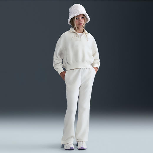 Nike Sportswear 大童（女孩）长袖加绒上衣 HV0408 商品图3