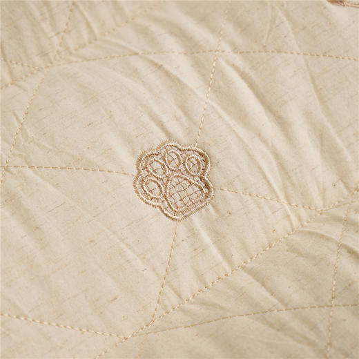 自然醒亚麻北极熊枕-棉麻绣花小熊枕头成人立体亚麻枕芯XK 商品图12