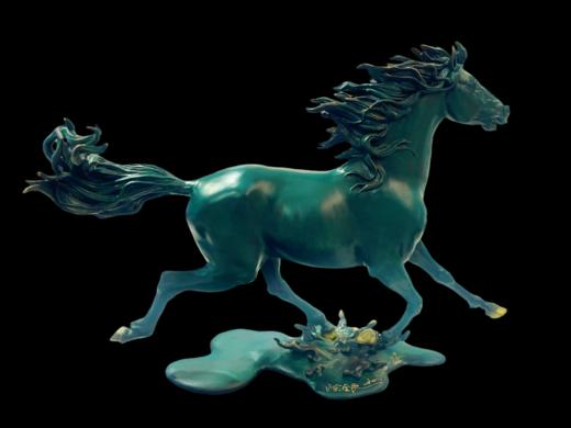 陈金庆《鸿运奔腾》铜雕塑 商品图5