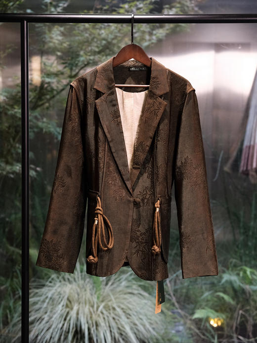 盛唐婧 | 风吟罗縠轻奢时尚香云纱设计感西装 商品图8