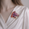北京仓｜Gripoix Paris-blood horse with-大红大紫 紫渊 小萌马 胸针［法国设计师］ 商品缩略图0