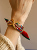 北京仓｜AN-NEE-TRESSE-红色 塔罗 4cm 丝巾手镯［法国设计师］ 商品缩略图0
