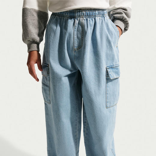 Nike Sportswear Collection 大童牛仔工装长裤 IO0197 商品图1