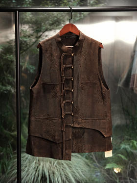 盛唐婧 | 风吟罗縠轻奢时尚香云纱不对称对襟马甲