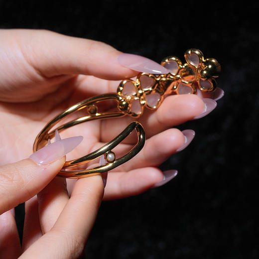 北京仓｜Goossens Paris-TREFLE-粉色四叶草 手镯［法国设计师］ 商品图3