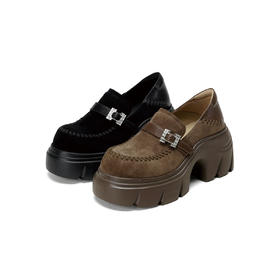 Westory2026年春季厚底老钱风乐福鞋休闲酷帅深口单鞋W26AM50191