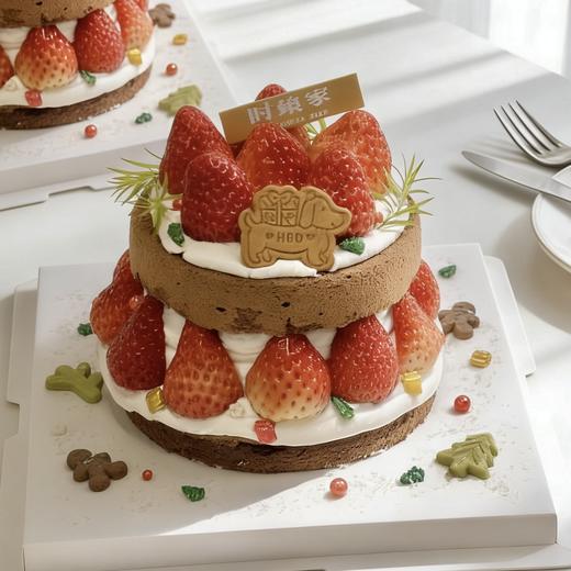 🎄 巧克力草莓蛋糕塔 商品图0