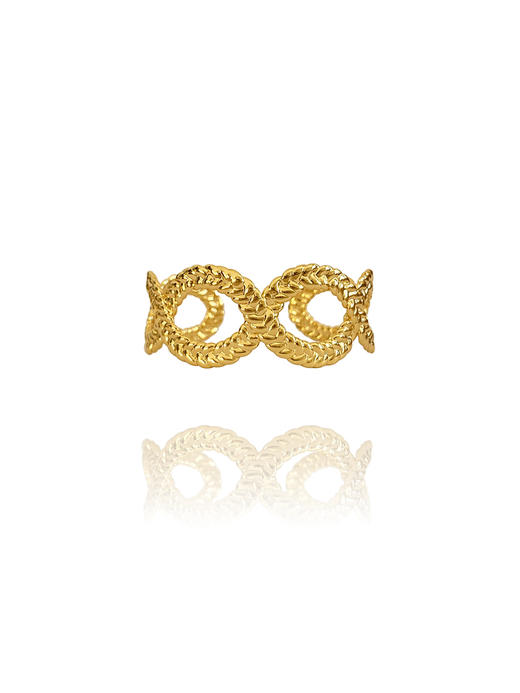 订购14周到｜AN-NEE-TRESSE-深蓝色 塔罗 金色 4cm 丝巾手镯［法国设计师］ 商品图2