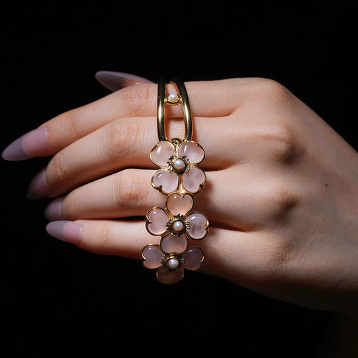 北京仓｜Goossens Paris-TREFLE-粉色四叶草 手镯［法国设计师］ 商品图2