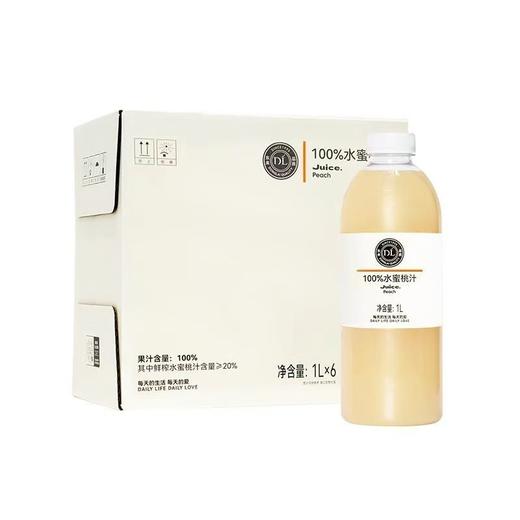 [饮料]胖东来果汁100%水蜜桃汁1L 商品图0