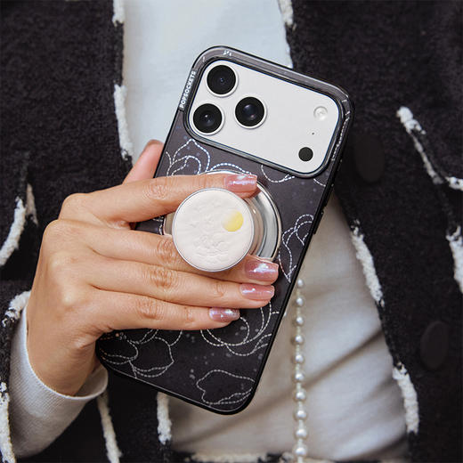 【马上有福】月满见福 POPGRIP泡泡骚手机粘贴式气囊支架 Popout异形系列 白色 植物花卉 动物 商品图1