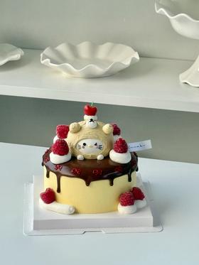 树莓巧克力淋面Kitty猫