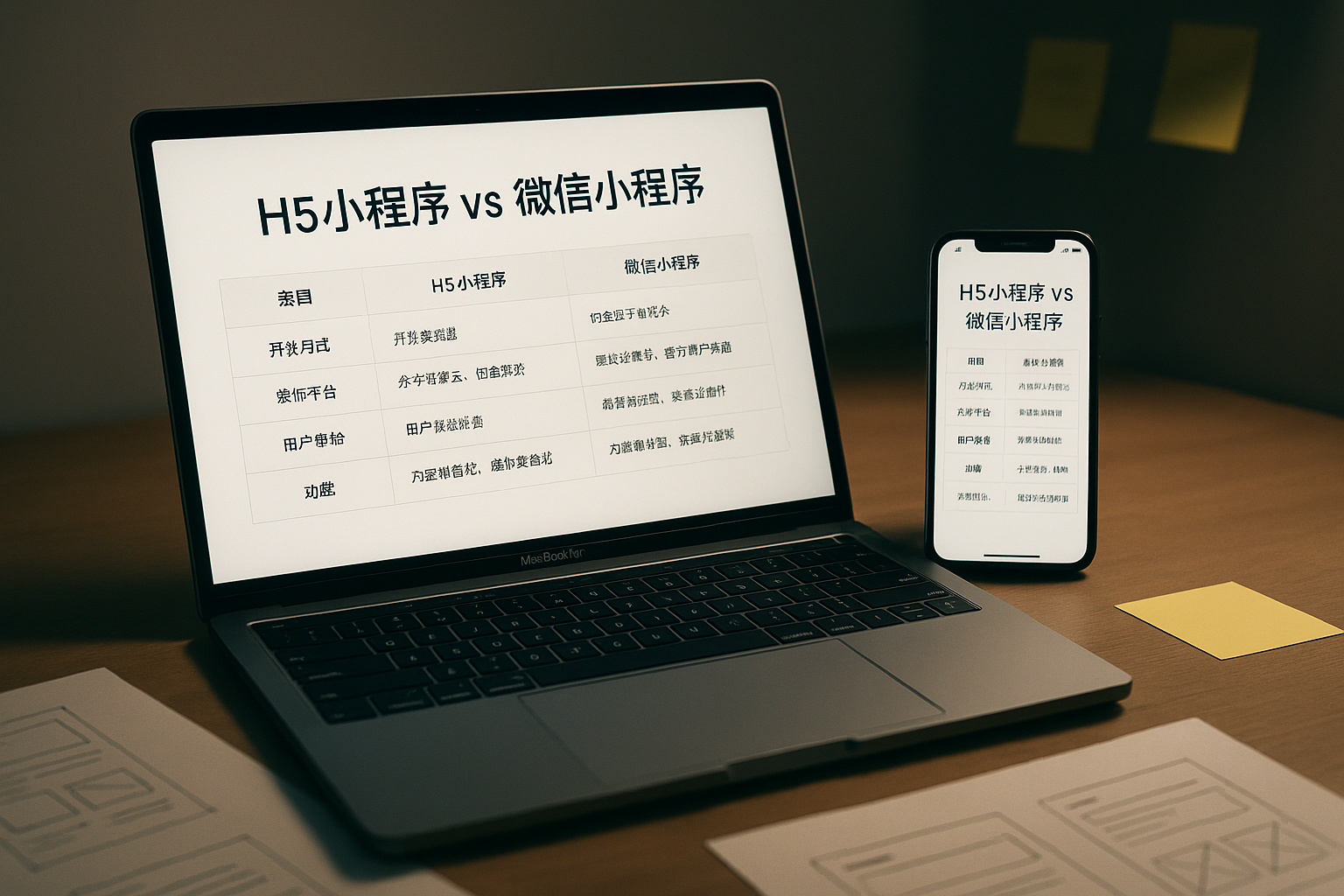 h5小程序和微信小程序有什么本质区别？