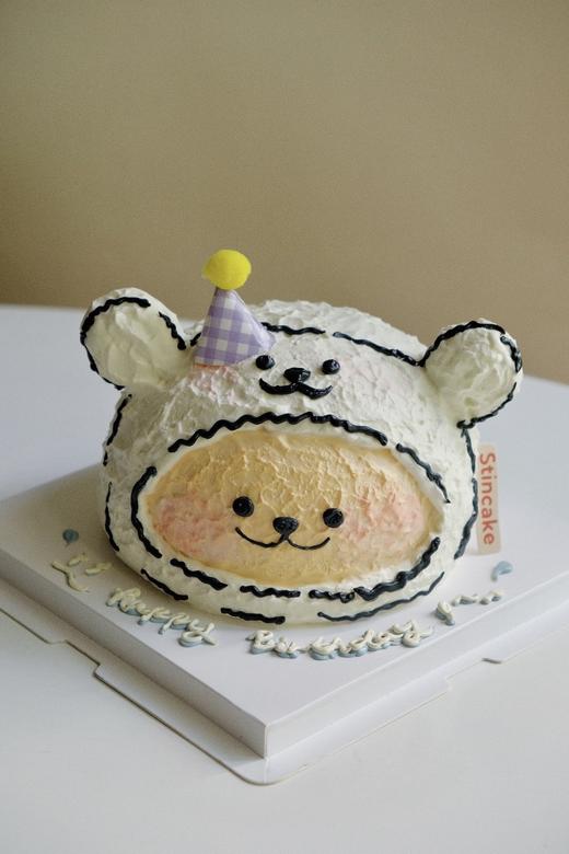 线条狗狗蛋糕 商品图0