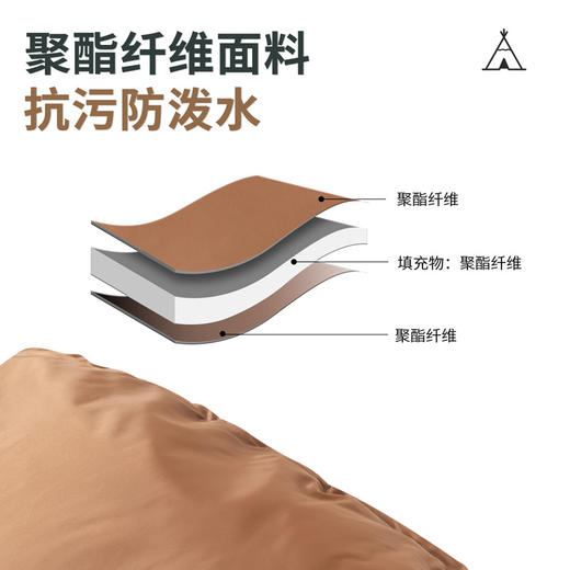 飞图乐（FTLY）可拼接春秋野营睡袋1KG/1.5KG 浅咖  SD18000 LP 商品图4