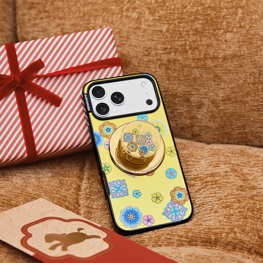 【马上有福】斗彩纳福 POPCASE手机壳 MagSafe Popcase磁吸款 奢华金 彩色 镜面壳 iPhone17/16/15/14/13 商品图1