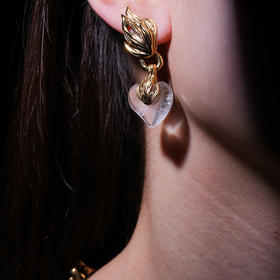 北京仓｜Goossens Paris-COEUR PRECIEUX-爱心 吊坠 耳夹［法国设计师］