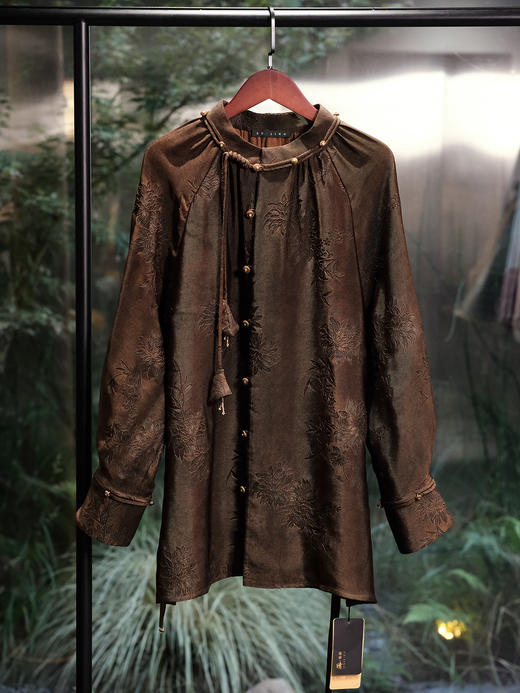 盛唐婧 | 风吟罗縠轻奢时尚香云纱长款上衣 商品图7