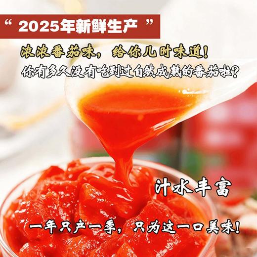 【严选】茄鼎番茄丁罐头 新疆新鲜西红柿块 0添加剂  茄鼎新疆番茄丁400g/罐 商品图2