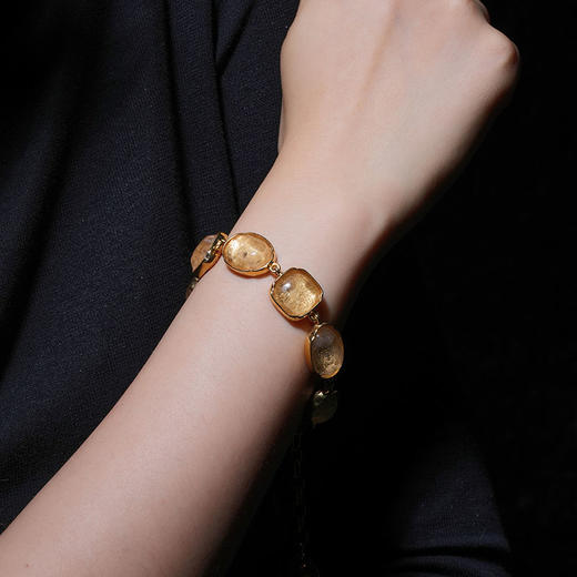 北京仓｜Goossens Paris-CABOCHONS-Rock Crystal 手链（原色）［法国设计师］ 商品图0