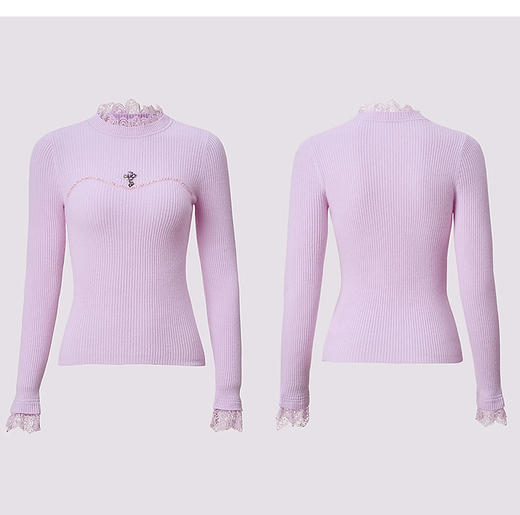 玛克门店发货：优雅设计感套头针织毛衫修身显瘦（MG87SW751） 商品图2