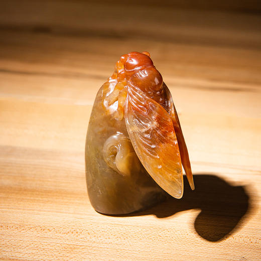 寿山石老料手雕“金蝉”闲章 商品图9