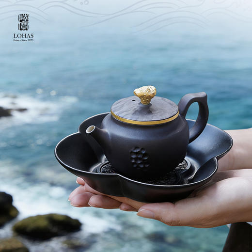 陆宝陶瓷新年茶具礼盒套装紫泥陶衣送领导长辈送客户泡茶共潮生茶礼紫泥色-YHD 商品图5