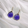 北京仓｜Gripoix Paris-Pop Glamour-宝石紫 花瓣 琉璃 耳环［法国设计师］ 商品缩略图1