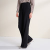 EITIE爱特爱时尚干练通勤黑色高腰百搭微喇休闲裤2026春季新款A2605101 商品缩略图2