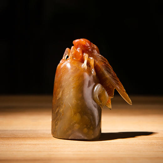 寿山石老料手雕“金蝉”闲章 商品图8