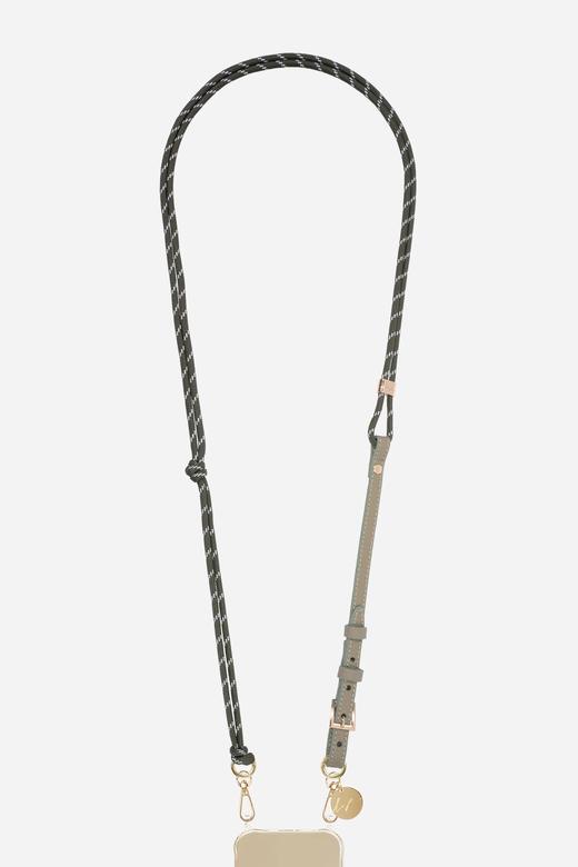 北京仓｜La Coque Française-Colleen-Vert 绿色 织物 长款 手机链［法国设计师］ 商品图0