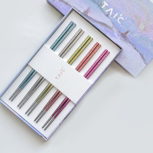 TAIC太可钛筷子户外家用防滑金属纯钛筷健康轻便纯钛餐具筷子套装-YHD 商品图1