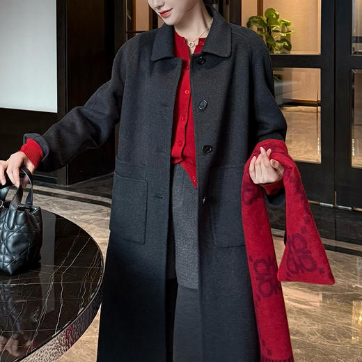 【特价不退换】【部分现货】良木礼翻领羊毛大衣（2666） 商品图5