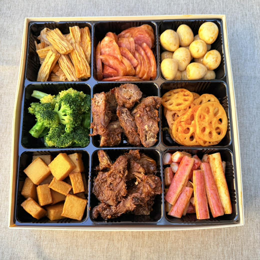 【卤味九拼】鸭脖+鸭锁骨+红肠+鹌鹑蛋+蟹棒+鱼豆腐+西蓝花+莲藕+腐竹 商品图3