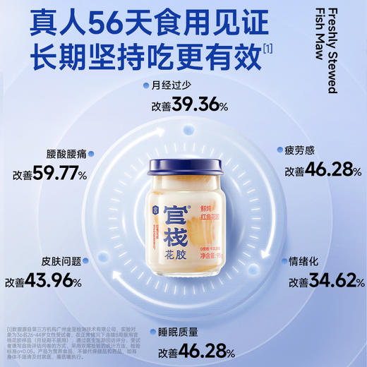 【季套餐】门店-官栈 养宫鲜炖花胶即食鱼胶孕妇月子滋补鱼肚胶原蛋白95g*72 商品图3