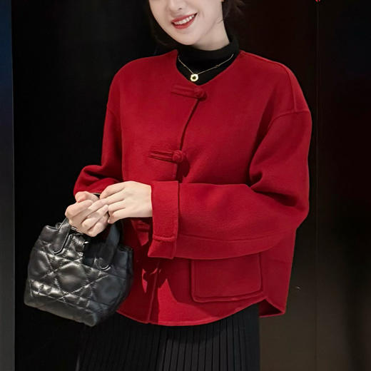 【预售7天】良木礼圆领羊毛外套（3753） 商品图3