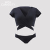 好奇蜜斯性感系带泳衣套装分体式泳装度假休闲黑色内衣裤套装女夏-杰西卡 商品缩略图0