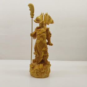 五旗关公°黄杨木雕摆件