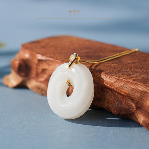 「鎏金岁月」系列【凤仪】金镶羊脂玉环配 商品图4