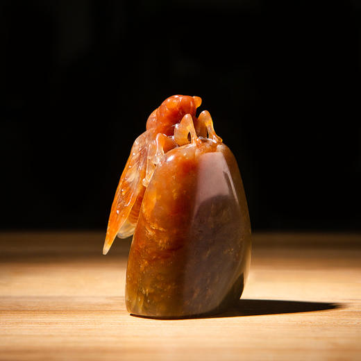 寿山石老料手雕“金蝉”闲章 商品图7