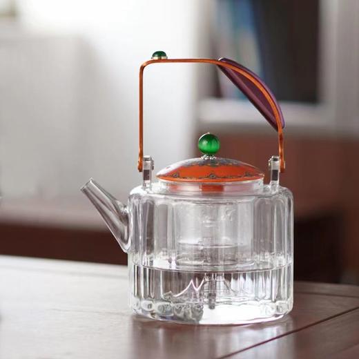 新品晋芳电陶炉茶炉家用智能烧水炉1500瓦静音电炉围炉煮茶器套装小芳精灵X7(元墨方棋)+透明色玻璃壶 商品图4