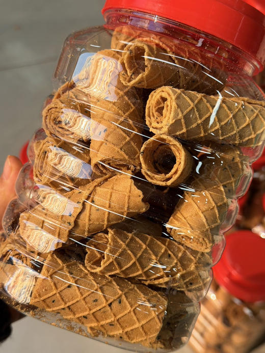 诸暨老式手工蛋卷  带着鸡蛋的焦香，咬一口嘎嘣脆，酥到掉渣！ 商品图0