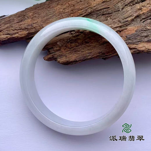 派瑞翡翠 翡翠手镯 糯种 飘花 商品图2
