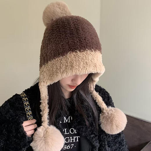 皮草三球帽 商品图0