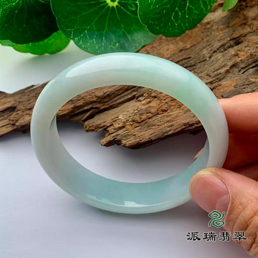 派瑞翡翠 翡翠手镯 糯种 飘花 商品图1
