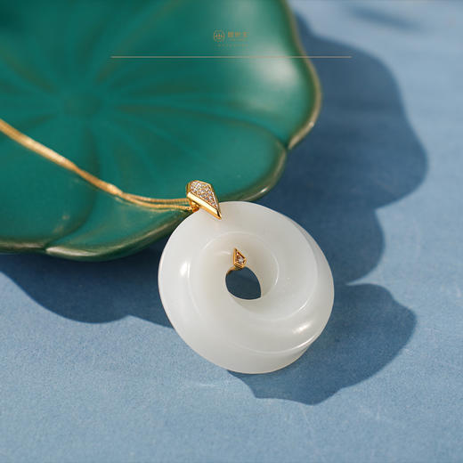 「鎏金岁月」系列【凤仪】金镶羊脂玉环配 商品图5