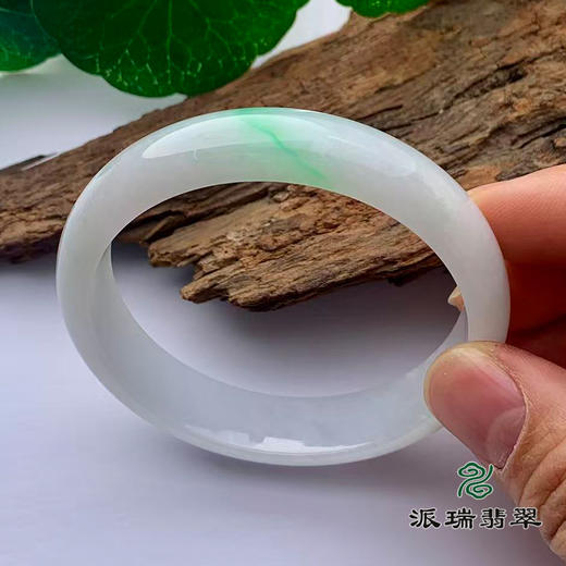 派瑞翡翠 翡翠手镯 糯种 飘花 商品图1