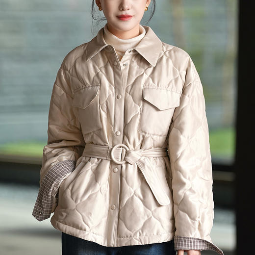 【特价不退不换】【预售7天】良木礼翻领鹅绒服（D2593888F） 商品图0