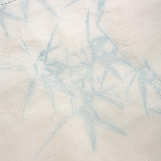 60-70年代上海朵云轩精制木版水印四尺全长大画笺(竹石，色标:花青) 商品图7