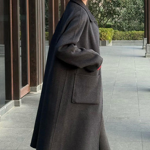 【特价不退换】【部分现货】良木礼翻领羊毛大衣（2666） 商品图7
